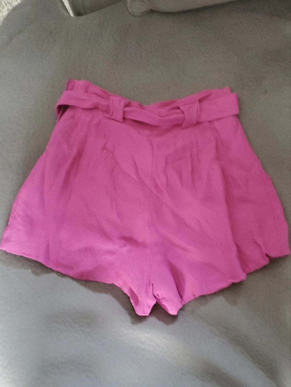 C/MEO Collective Hot Pink Tie-Waist Pleated Shorts